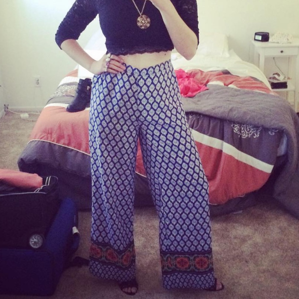 🌼 Love Tree Boho Wide Leg Pants - Size Large 🌼